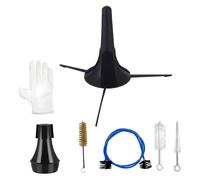 Kit Di Pulizia Della Tromba - Set Di Cura Dello Strumento In Completo 18x13cm | Pespa Per Bocchetto Flessibile A Pennello Spazzo Per Bombole Di Briciolo Caspa Per Pulizia Del Pennello | Kit Di