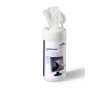 Kit di pulizia Durable Screenclean box 100 salviette bianco