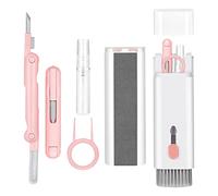 Kit di pulizia elettronico 7 in 1, pulitore per tastiera, kit di pulizia per computer portatile, per monitor, cellulare, Bluetooth, auricolari, Lego, Airpod, obiettivo per fotocamera portatile (rosa)