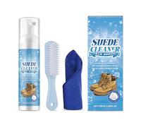 Kit di pulizia in schiuma scamosciata, 100 ml, formule sicure su tessuti delicati, superfici strutturate con panno per spazzola, panno scamosciato, con spazzola e panno