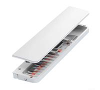 Kit di pulizia magnetico ergonomico con vassoio per tastiera per organizzare lo spazio di lavoro e ridurre l'affaticamento della mano (bianco)