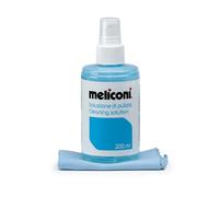 Meliconi C200 - Soluzione Detergente 200 ml con Panno Microfibra 20 x 20 cm per Tv, LCD, Monitor
