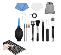 Kit di pulizia - Pennello da tastiera, Set di strumenti di ascolto | Detergente multiuso per computer portatile, PC, telefono, fotocamera, compatibile con auricolari, kit di spruzzatura Po