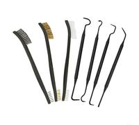 Kit di pulizia per carburatore, 26 pezzi, con 5 aghi di precisione, 3 spazzole per lucidatura a doppia punta, per moto, ATV, saldatore, servizio carburatore