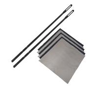 Kit di pulizia per flauto Panno di pulizia e asta Pulitore per flauto Tamponi di pulizia Flauto Panno di lucidatura Strumento Cleaner