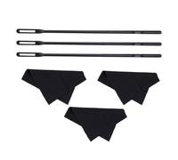 Kit di pulizia per flauto Panno di pulizia e asta Strumento Cleaner Forniture per una facile lucidatura Cura interna Flauto Pulizia Asta Panno Combinazione Set Flauto Strumenti puliti Forniture