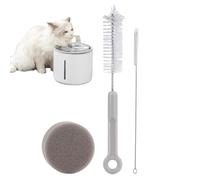 Kit di pulizia per fontana d'acqua per gatti, spazzole per la pulizia del gatto, kit di spazzole per fontana per gatti, spazzola per scrub per acqua per gatti, set di pulizia per fontane per