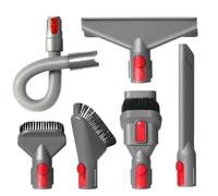 Kit di pulizia per la casa per aspirapolvere Dyson V7 V8 V10 V11 V15 Absolute Animal Motorhead, tubo di estensione flessibile per materasso, spazzola rigida, attacco con setole morbide e bocchetta