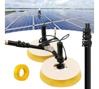 Kit di pulizia per pannelli solari regolabili da 5,5 m, con asta e spazzola per una lucentezza senza striature, ideale per una manutenzione efficiente di finestre e tetti esterni