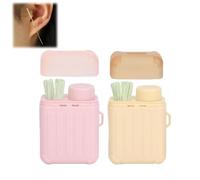 Kit di pulizia per piercing all'orecchio, kit per la cura del foro dell'orecchio, detergente per fori per orecchini, detergente usa e getta per la cura degli orecchini, con 240 pezzi di filo