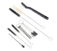 Kit di Pulizia per Pistole a Spruzzo, Spazzole Cannucce Metalliches Aerografo Strumenti Completi Detergente Macchina da caffè Tubi Ugello Mini Aghi Tubo per Pistole Vernice