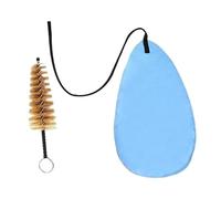 Kit di Pulizia per Spazzolino Multifunzionale - Set da 2 pezzi per Clarinetto, Panno in Microfibra 30 cm (11,8 pollici) e Spazzola per Bocchino 12,7 cm (5 pollici)