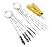 Kit di Pulizia per spruzzatore di Vernice, Kit di Pulizia per aerografo - Potente Kit per la Pulizia dei Tubi degli per aerografo,Set di pennelli ad ago compatti per Pittura ad aerografo, PE