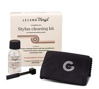 Kit di pulizia per stili, spazzola in fibra di carbonio, liquido per la pulizia con spazzola in microfibra, grande panno in microfibra per la pulizia dei dischi