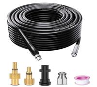 Kit di pulizia per tubo idropulitrice ad alta pressione, 10 m/15 m, kit di pulizia per idropulitrice compatibile con tubi flessibili Lavor (10 m)