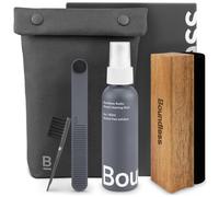 Kit di Pulizia per Vinili Boundless Audio - 5-in-1 con Spazzola in Velluto e Soluzione per Pulizia