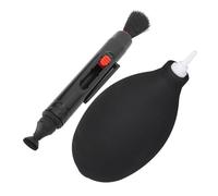 Kit di Pulizia Professionale per Fotocamera, Kit 4 in 1 Detergente per Obiettivo Fotocamera, Soffiatore Manuale, Penna Gelatina Pulita, Panno per Pulizia Antistatico, per (BLACK)