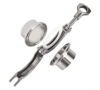 Kit di puntali saldati per tubi sanitari con tre morsetti e guarnizione in PTFE SS304 per applicazioni industriali e di laboratorio (57 mm)