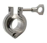 Kit di puntali saldati per tubi sanitari con tre morsetti e guarnizione in PTFE SS304 per applicazioni industriali e di laboratorio (63 mm)