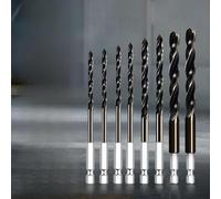 Kit di punte elicoidali multi-formato cobalto con geometria della punta di precisione e design a flauto bilanciato per un'azione di taglio fluida in metallo (A 8PCS)