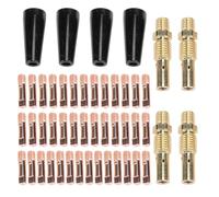 Kit di punte per ugelli senza gas Flux Core 48 pezzi, punte per saltura MIG in metallo premium, diffusori di gas per Magnum 100L, Weld Pak 100HD 125HD 140HD 180HD, Yeswelder