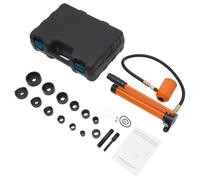Kit di punzonatura idraulica, ricambio manuale per punzonatura a mano, 80 kN, perforatrice con 6 timbri, corsa: 25 mm/0,98 pollici, spessore del foglio adatto 3,2 mm/0,13 pollici (arancione)