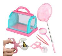 Kit di raccolta worm - Visualizzatore portatile per Kids Exploration | Gabbia habitat farfalla con lati chiari Studio all'aperto, cortile giocattolo del custode degli insetti, progetti scolasti