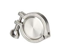 Kit di raccordi for tubi sanitari SS da 1 pezzo - Ghiera saldata con tappo terminale Tri Clamp for impieghi gravosi con guarnizione in silicone for l'industria alimentare(19mmx34)