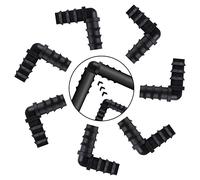 Kit di raccordi per irrigazione per tubi, 8 pezzi connettori in plastica per tubi di irrigazione da 13.00 mm (1/2 Inch), connettori misti per sistemi di irrigazione da giardino