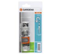 Kit di Raccordo Rapido Gardena: Kit di Raccordo Al Rubinetto per Collegamento Rapido di Tubi da Giardino da 13 Mm (1/2 Pollice) e da 15 Mm (5/8 Pollice) (18285-20)