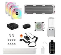 Kit di raffreddamento a liquido con tubo rigido bianco Corsair Hydro X Series iCUE LINK XH405i