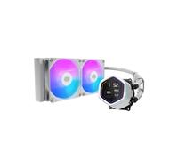 Kit di raffreddamento a liquido Cooler Master Masterliquid Core Nex Digital 240 ARGB - Display LED digitale da 21 - Bianco