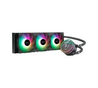 Kit di raffreddamento a liquido Unykach Aquastorm 360 - 3 ventole da 120 mm - Illuminazione RGB - Display temperatura CPU - Tubo da 38 mm
