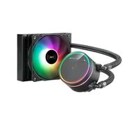 Kit di raffreddamento a liquido - Ventola da 120 mm, illuminazione RGB, visualizzazione temperatura CPU, tubo da 335 mm.