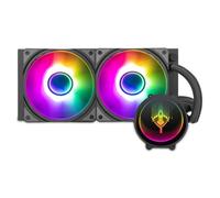 Yeyian Sistema di Raffreddamento Liquido AIO per CPU Intel AMD Serie PC Gaming per Computer Desktop Silenzioso PWM | 2 Ventole ARGB 240 mm | 2000 RPM | (Nuovo 2024)
