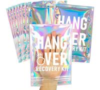 Kit di recupero dal mal di testa, kit di auto-cura, buste olografiche preimpostate richiudibili, adatto per omaggi per addii al celibato/nubilato, regali di benvenuto per matrimoni, kit contro il mal 