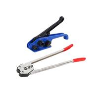 Kit di reggette for imballaggio su pallet, tenditore for reggia in acciaio di plastica for pressa for balle manuale con cinghia in acciaio