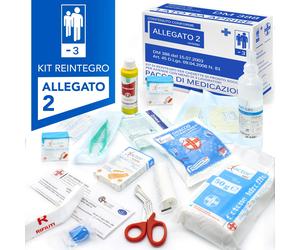 Kit Di Reintegro ALLEGATO 2 Pacco Medicazione per Cassetta Pronto Soccorso