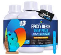 Kit di resina epossidica CRAFT RESIN da 51 oz, trasparente e profonda, sicura per alimenti e resistente ai raggi UV, ideale per il fai da te, per