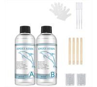 Kit di resina epossidica trasparente per fai da te, set da 500 ml