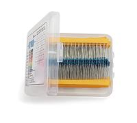 Kit di resistori a film metallico da 600 pezzi 1/4W Set di resistori da 30 valori Confezione da 10R-1M Set di resistori Kit di elettroni AMNzOgOdL (Size : 300pcs)