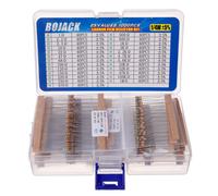 Kit Di Resistori Assortiti Da 1 Ohm - 1 M Ohm 1/4 W a Pellicola Di Carbonio (25
