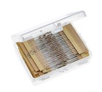 Kit di resistori da 640 pezzi che offre 64 valori da 1 Ohm a 10 Megaohm per circuiti di elaborazione e amplificazione del segnale (5% pellicola in carbonio)