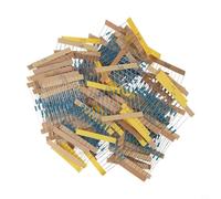Kit di resistori da 640 pezzi con 64 valori (da 1Ω a 10MΩ), pellicola metallica di tolleranza ±1% e pellicola al carbonio, 0,25 W, per progetti elettronici fai da te, istruzione e prototipazione (1%