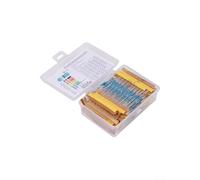 Kit di resistori da 640 pezzi con 64 valori da 1 Ohm a 10 M Ohm per esperimenti elettronici basati su breadboard (1% pellicola metallica)