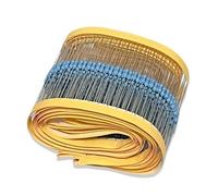 Kit di resistori metallici ad alta precisione da 10R-1M Ohm, 1/4 W, resistori limitatori di corrente passanti, 600 pezzi(Black)