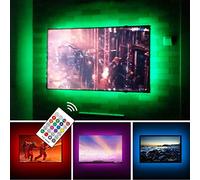 Kit di retroilluminazione TV USB per 70 75 80 82 pollici Smart TV Monitor HDTV spazio di lavoro Decor - Copertura 4/4 lati dietro la TV luci di sfondo ambiente illuminazione