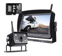 KIT DI RETROMARCIA WIRELESS CON TELECAMERA IPS FHD + 64GB