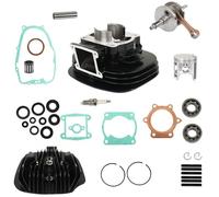 Kit di revisione e ricostruzione della guarnizione del cilindro del motore, dell'albero motore, del pistone da 66 mm, compatibile con YAMA Blaster YFS 200 1988-2006 2XJ-11311-02-00