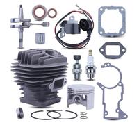 Kit di revisione motore MS440 da 50 mm, cilindro, bobina di accensione, albero motore, guarnizione dell'albero motore, kit paraolio adatto for motosega S=tihl 044 MS440